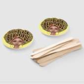 美しいafrocentric強い黒人女性 ハンドファン (組立なし)