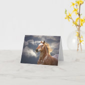 美しいAppaloosaノートカード カード (黄色い花)