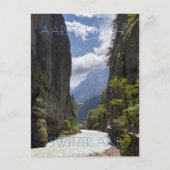 美しいAre Gorge,スイス ポストカード (正面)