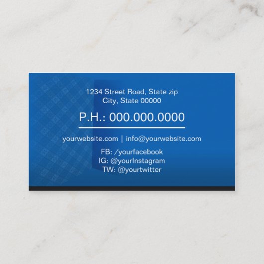 美しいBackstageアシスタント 名刺 (裏面)