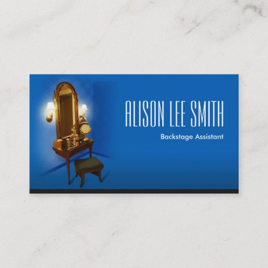 美しいBackstageアシスタント 名刺 (正面)