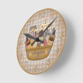 美しいBathのタイムレコーダー ラウンド壁時計 (傾斜)