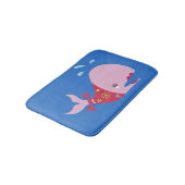 美しいBeale_Pinkie The Whale_adorable_blue バスマット (アングル)