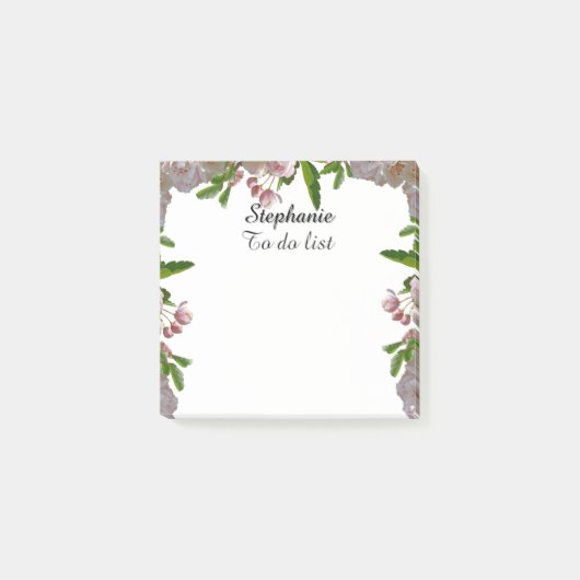 美しいBohoブーケ – 名前をカスタムするの一覧 ポストイット (正面)