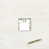 美しいBohoブーケ – 名前をカスタムするの一覧 ポストイット (デスク上)