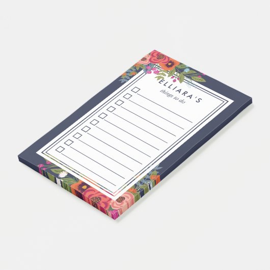 美しいBohoブーケ – 名前をカスタムするの一覧 ポストイット (アングル)