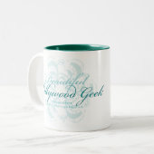 美しいBollywoodのギークのコーヒーカップ ツートーンマグカップ (正面左)