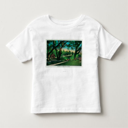 美しいBuschくぼんだGardensPasadena、カリフォルニア トドラーTシャツ (正面)