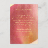 美しいCalla Lily結婚の挿入カード エンクロージャーカード (裏面)