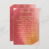 美しいCalla Lily結婚の挿入カード エンクロージャーカード (正面/裏面)