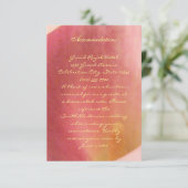 美しいCalla Lily結婚の挿入カード エンクロージャーカード (スタンド正面)