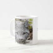 美しいCanadianLynx コーヒーマグカップ (正面左)