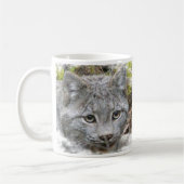 美しいCanadianLynx コーヒーマグカップ (左)