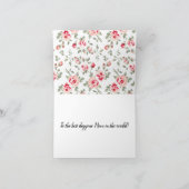 美しいChiweenieの花の母の日カード カード (内部)