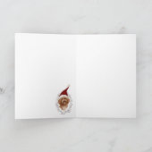 美しいChristmast詳しい犬の絵画カード シーズンカード (内部)