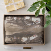 美しいClydesdale馬の耕作 – チームワーク 薄葉紙 (ギフト)