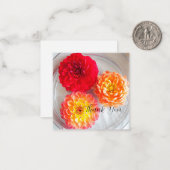 美しいDahliasありがとう ノートカード (正面/裏面インサイチュ)