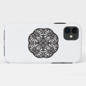 美しいDecoの黒い正方形の落書き Case-Mate iPhoneケース (裏面(横))