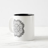 美しいDecoスクエアの落書き ツートーンマグカップ (正面左)