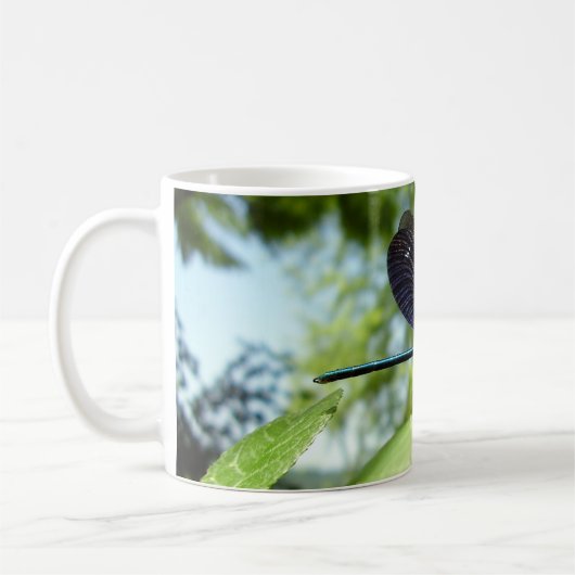 美しいDemoiselle Bug Mug コーヒーマグカップ (左)
