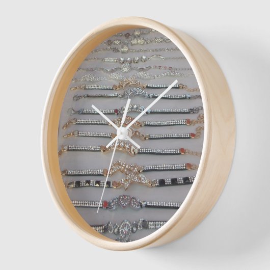 美しいDiamindのジュエリーのハートのデザインの芸術コレクション 壁時計 (傾斜)