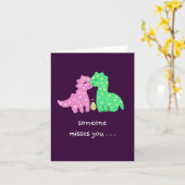 "美しいDinos" - 「誰かはYouを恋しく思います カード (黄色い花)