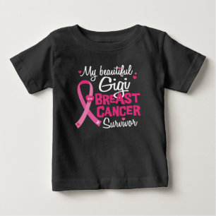 美しいGigiの曾祖母の乳癌 ベビーTシャツ