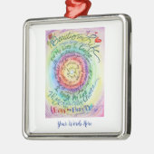 美しいinライフがん詩の休日オーナメント メタルオーナメント (左)