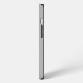 美しいiPhoneケース – グレー iPhoneケース (左側面)