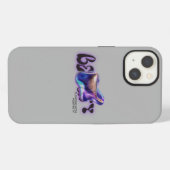美しいiPhoneケース – グレー iPhoneケース (裏面横)