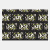 美しいJOY冬の植物学メリー、明るい ラッピングペーパーシート (正面2)