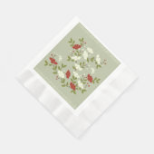 美しいKパターン6ナプキン 縁ありランチョンナプキン (角)