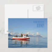 美しいLofoten Norwayの写真カードからの挨拶 ポストカード (正面/裏面)