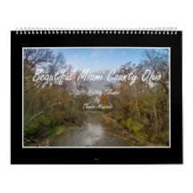 美しいMiami郡オハイオ州2018の月例カレンダー