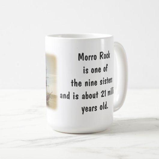 美しいMorro湾のマグ! コーヒーマグカップ (正面右)