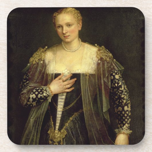 美しいNani (キャンバスの油) コースター (正面)