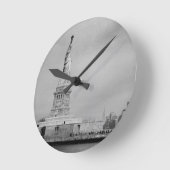 美しいNYC ラウンド壁時計 (傾斜)