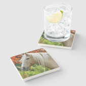 美しいPalominoのばん馬 ストーンコースター (横)