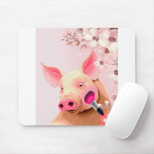 美しいpig_pig恋人 マウスパッド (マウス)