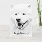 美しいSamoyed犬の芸術 カード (正面)