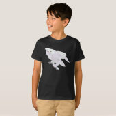 美しいSnowyのフクロウのワイシャツ Tシャツ (正面フル)