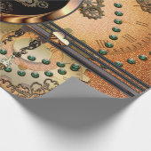 美しいsteampunk ラッピングペーパー (角)