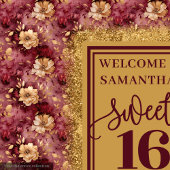 美しいSweet sixteenブルゴーニュ金ゴールドデコール タペストリー