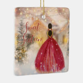 美しいSweet sixteen冬雪クリスマス セラミックオーナメント (右)
