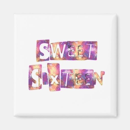 美しいSweet sixteen マグネット (正面)