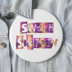 美しいSweet sixteen 缶バッジ
