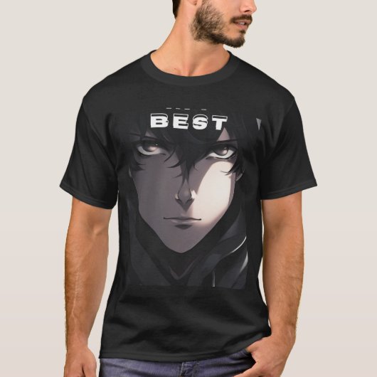 美しいTシャツと黒色と半袖 Tシャツ (正面)