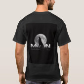 美しいTシャツと黒色と半袖 Tシャツ (裏面)
