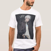美しいTシャツ、アニメのデザインはセブルの半分です。 Tシャツ (正面)