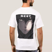 美しいTシャツ、アニメのデザインはセブルの半分です。 Tシャツ (裏面)